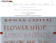 Tablet Screenshot of calligraphysocietyvictoria.org.au